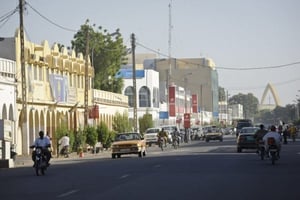 Dans les rues de N’Djamena. © Vincent Fournier/JA