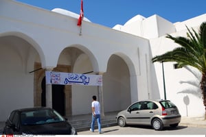 Une galerie d’art dans un quartier de La Marsa, banlieue huppée de Tunis. © Hassene Dridi/AP/SIPA