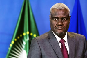 Le président de la Commission de l’Union africaine, en mai 2018. © Geert Vanden Wijngaert/AP/SIPA