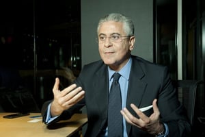 Farid Belhaj (Tunisie), vice-president de la Banque Mondiale, en charge du Moyen-Orient et de l’Afrique du Nord. A Paris, le 22.01.2019. Photo Vincent Fournier/JA © Vincent Fournier/JA