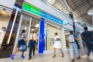 Agence de la Standard Chartered Bank en Zambie. © Standard Chartered Bank
