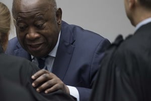 Laurent Gbagbo, à la CPI le 15 janvier 2019. © Peter Dejong/AP/SIPA