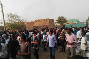 Rassemblement antigouvernemental à Omdourman, ville voisine de la capitale soudanaise Khartoum, le 29 janvier 2019. © AFP