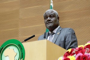 Le président de la Commission de l’Union africaine, lors de l’ouverture du sommet, le 7 février 2019. © DR / Union africaine.
