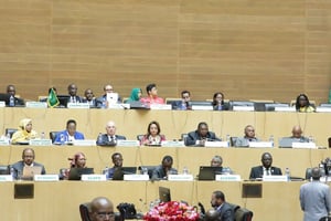 Lors de la rencontre des ministres des Affaires étrangères des pays membres de l’UA, précédent le 32e sommet des Chefs d’Etat africains, le 9 février à Addis-Abeba. © DR / Union africaine