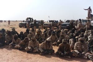 Lors de la capture de plusieurs dizaines de combattants de l’UFR le 9 février. © DR
