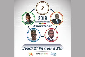 #SunuDébat devait initialement se tenir le jeudi 21 février à 21 heures. © DR