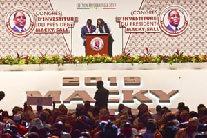 Congrès de l’APR au Dakar Arena, le 1er décembre 2018. © SEYLLOU/AFP