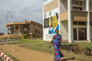 Le campus universitaire Félix-Houphouët-Boigny d’Abidjan, en 2016. © Jacques Torregano pour JA.