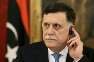 Le chef du gouvernement de Tripoli Fayez al-Sarraj, en janvier 2019. © AP Photo/Ronald Zak)