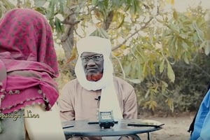 Amadou Koufa, dans une vidéo de propagande diffusée le 28 février 2019 (image d’illustration). © Capture d’écran d’une vidéo de propagande jihadiste