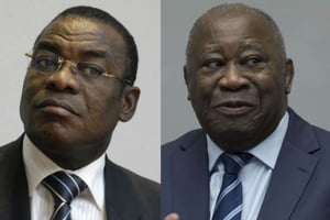 Pascal Affi N’Guessan et Laurent Gbagbo. © Photomontage / photos : JA et SIPA / AP