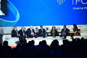 Premier débat du 7e Africa CEO Forum à Kigali, le 25 mars 2018. © Africa CEO Forum