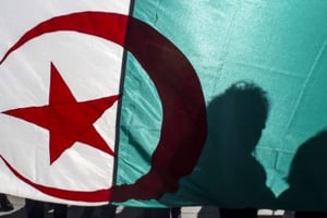 Un drapeau algérien sur la place de la République à Paris, dimanche 17 mars 2019 (photo d’illustration). © Rafael Yaghobzadeh/AP/SIPA
