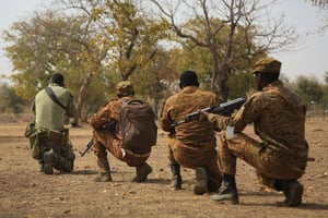 Des soldats burkinabè lors d’un exercice en février 2019 (image d’illustration). © DR / Forces armées burkinabè