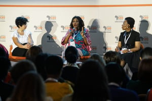 AFRICA CEO FORUM : Women in Business Annual Leadership Meeting. JOUR 2 ©François Grivelet. © Conférence Plénière + Débat