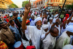 Manifestation le 31 mai 2019 à Khartoum en soutien aux militaires au pouvoir. © AFP