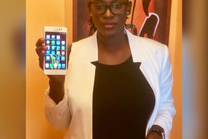 La Guinéenne Fadima Diawara, fondatrice des smartphones Kunfabo. © DR