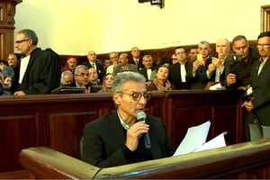 Lotfi Ben Youssef, le fils du leader indépendantiste, à l’ouverture du procès de l’assassinat de son père jeudi 16 mai 2019.