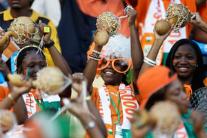 Des supporters ivoiriens lors de la Coupe d’Afrique des nations en 2013 en Afrique du Sud (photo d’illustration). © Armando Franca/AP/Sipa