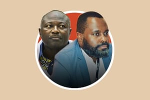 Eddie Komboïgo (à droite) et Aymé Makuta © Ahmed Ouoba / AFP et Xavier Lahache / Canal+