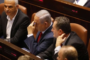 Le Premier ministre israélien Benyamin Netanyahou avant le vote à la Knesset, mercredi 29 mai 2019. © AP Photo/Sebastian Scheiner