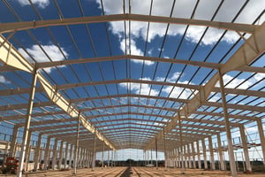 Le futur entrepôt de 9 000 m2 d’Agility en construction à Maputo (Mozambique) – livraison prévue en août 2019. © Agility – Twitter.