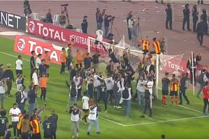 Les joueurs de l’Espérance de Tunis célébrant leur victoire face au Wydad Casablanca, vendredi 31 mai en finale de Ligue des champions africaine. © YouTube/Spectrum TV