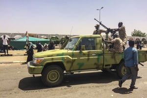 Des militaires soudanais, à Khartoum le 9 avril 2019 (illustration). © AP/SIPA