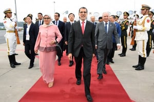 Saadeddine El Othmani, le chef du gouvernement, à Rabat, le 28 mai. © Ju Huanzong/Xinhua/MaxPPP