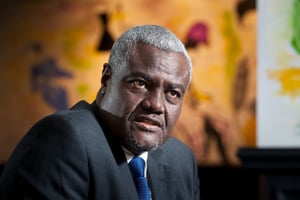 Moussa Faki Mahamat (président de la Commission de l’Union africaine depuis 2017. © Vincent Fournier/JA