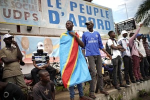 Des militants de l’UDPS, au siège du parti de Félix Tshisekedi, à Kinshasa le 21 décembre 2018 (archive / Illustration). © Jerome Delay/AP/SIPA