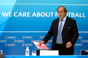Michel Platini a été placé en garde à vue dans le cadre de l’enquête pour corruption sur l’attribution de la Coupe du monde de football au Qatar en 2022. © Claude Paris/AP/SIPA