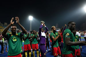 Le Cameroun s’impose 2-0 face à la Guinée-Bissau à Ismaïla lors de la CAN le 25 juin 2019. © Ozan Kose / afp.com
