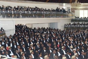 Lors de la rentrée solennelle de l’Ordre des avocats, le 6 juin 2019 à Yaoundé. © DR / Ordre des avocats du Cameroun.