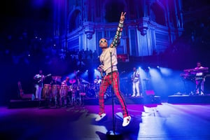 Wizkid au Royal Albert Hall de Londres, en septembre 2017. © Joseph Okpako/WireImage/GettyImages
