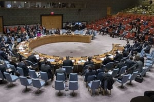 Au Conseil de sécurité de l’ONU. © Mary Altaffer/AP/SIPA
