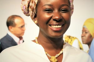 Aïssata Lam, présidente de la Jeune Chambre de commerce mauritanienne. © DR