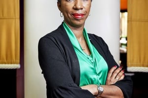 Jeanine Mabunda, Présidente Assemblée Nationale congolaise, paris le 4 juillet 2019. © Bruno Levy pour JA