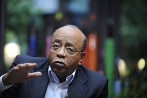 Mo Ibrahim, en 2014 à Paris. © Vincent Fournier/Jeune Afrique-REA