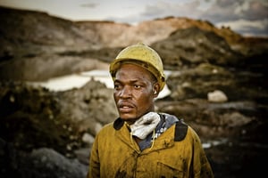 Le secteur minier représente, selon les années, 80 % à 95 % des exportations 
de RD Congo. 
Ici, à Lubumbashi. © Jimmy KETS/REPORTERS-REA