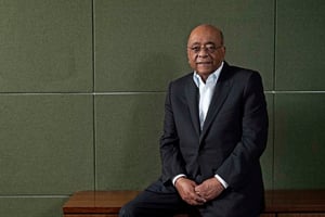 Le milliardaire Mo Ibrahim. © Richard Cannon pour JA