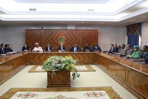 Conseil des ministres, Nouakchott, Mauritanie, le 9 août 2019 © Watt Abdel Jelil