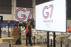 Le G7 se déroulera du 24 au 26 août 2019 en France, à Biarritz. © Markus Schreiber/AP/SIPA