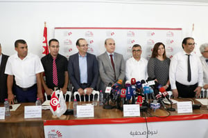 Les membres de la commission électorales à Tunis, le 14 août 2019 © Mohamed Krit/SIPA USA