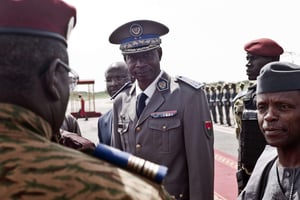 Gilbert Diendéré, le 23 septembre 2015 à Ouagadougou. © AP/SIPA