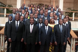 Le gouvernement ivoirien nommé le 4 septembre 2019 © DR / Presidence de la République ivoirienne