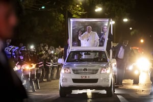 L’arrivée du Pape François à Maputo, le 4 septembre 2019 © Ben Curtis/AP/SIPA
