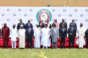 Les chefs d’État de la Cedeao rassemblés à Ouagadougou pour le sommet extraordinaire sur la sécurité, samedi 14 septembre 2019. © DR / Cedeao