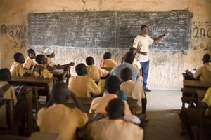 Des enfants apprennent le français au Ghana. © UNICEF